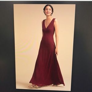 BHLDN Capulet Dress by Jenny Yoo in Wine